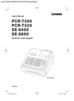 SE-S400 SE-S800 PCR-T500 PCR-T520 user